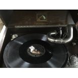 A H. M V table top gramophone