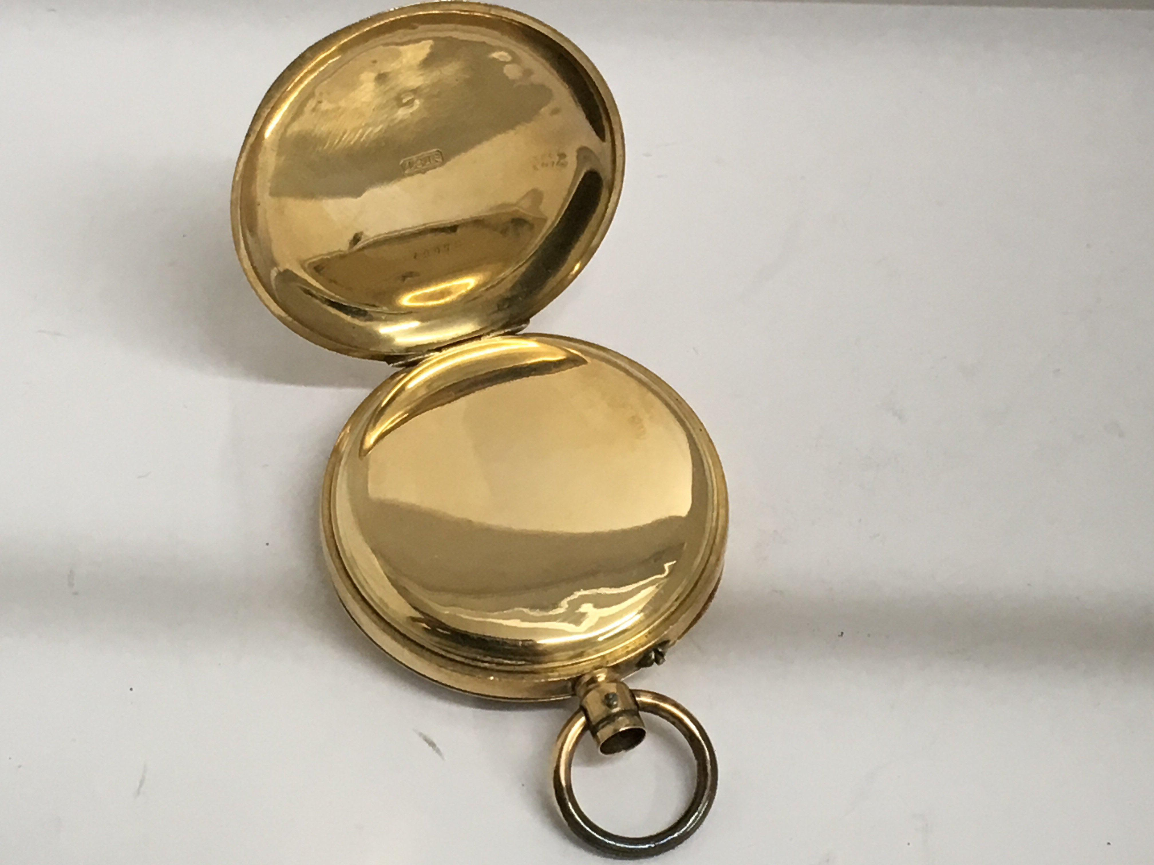 A gent's 18ct gold pocket watch with subsidiary di - Bild 2 aus 2