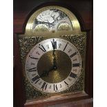 A mahogany long case clock. Height approx 182cm.