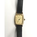 A ladies 9ct gold cased Churchill wristwatch, the