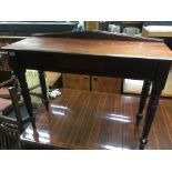 A Victorian mahogany side table the rectangular to