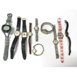 A selection of watches including Cyma water sport,