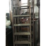 A set of pine loft ladders