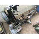 A Myford Super 7 Engineering Lathe with 4 speed cam and three phase motor (untested) in need of