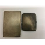 Two silver cigarette cases 245 grams