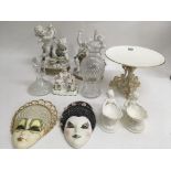 A collection of ceramics and glass ware including