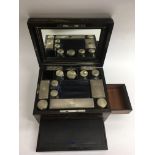 A fine quality, coromandel necessarie vanity box,