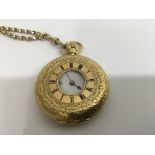 A 18 ct half hunter pocket watch