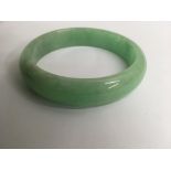 A green jade bangle