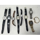 A collection of watches including Rotary, Sekonda,