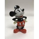 A ceramic Mickey Mouse spill vase, approx 10.5cm.