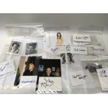 2 binders of signed photos and cards film, TV & ra