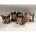 Four Royal Doulton character jugs comprising Jocke