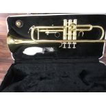 Two cased trumpets, Lafleur and one other