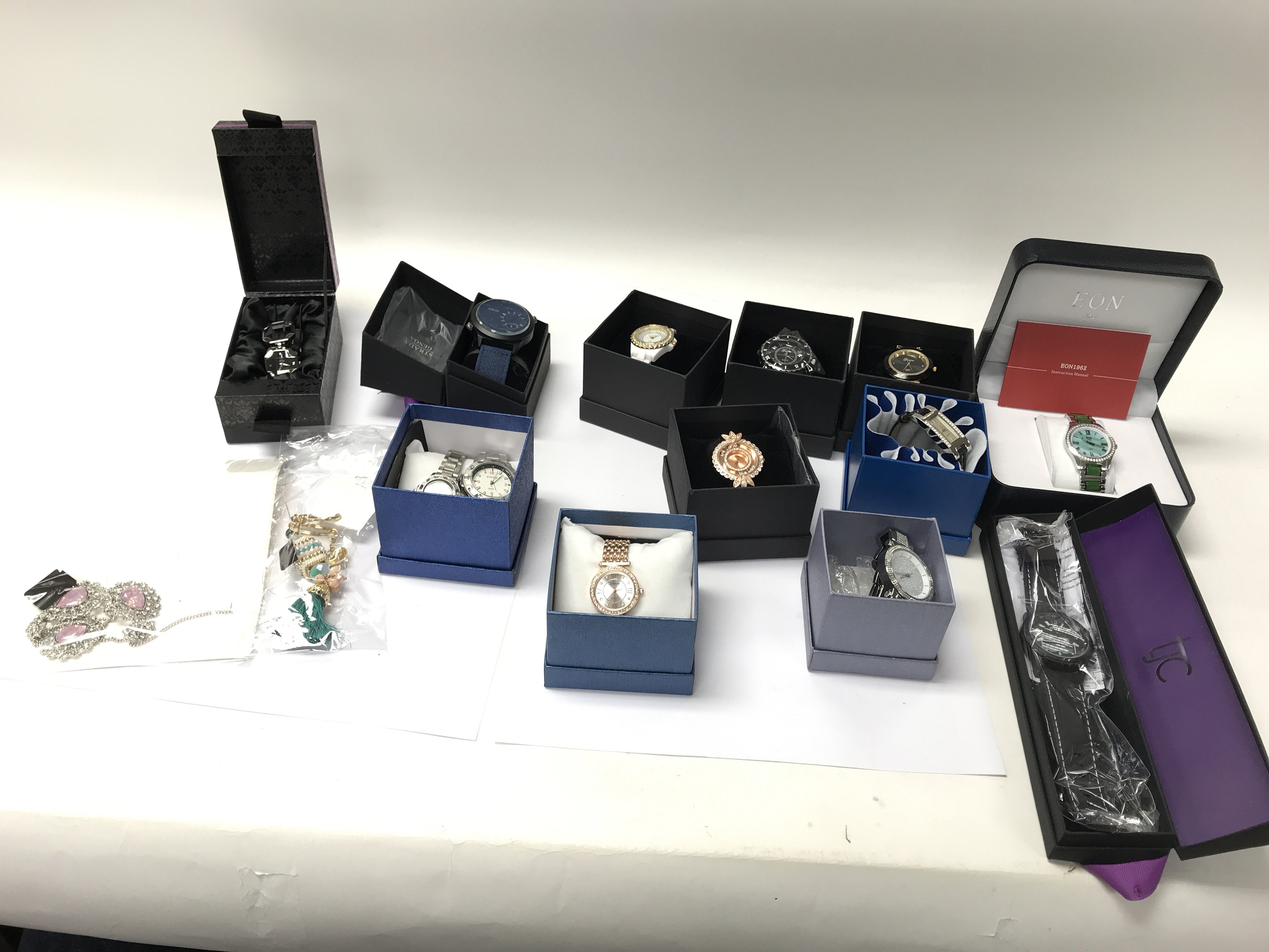 A large collection of TJC jewellery including watc