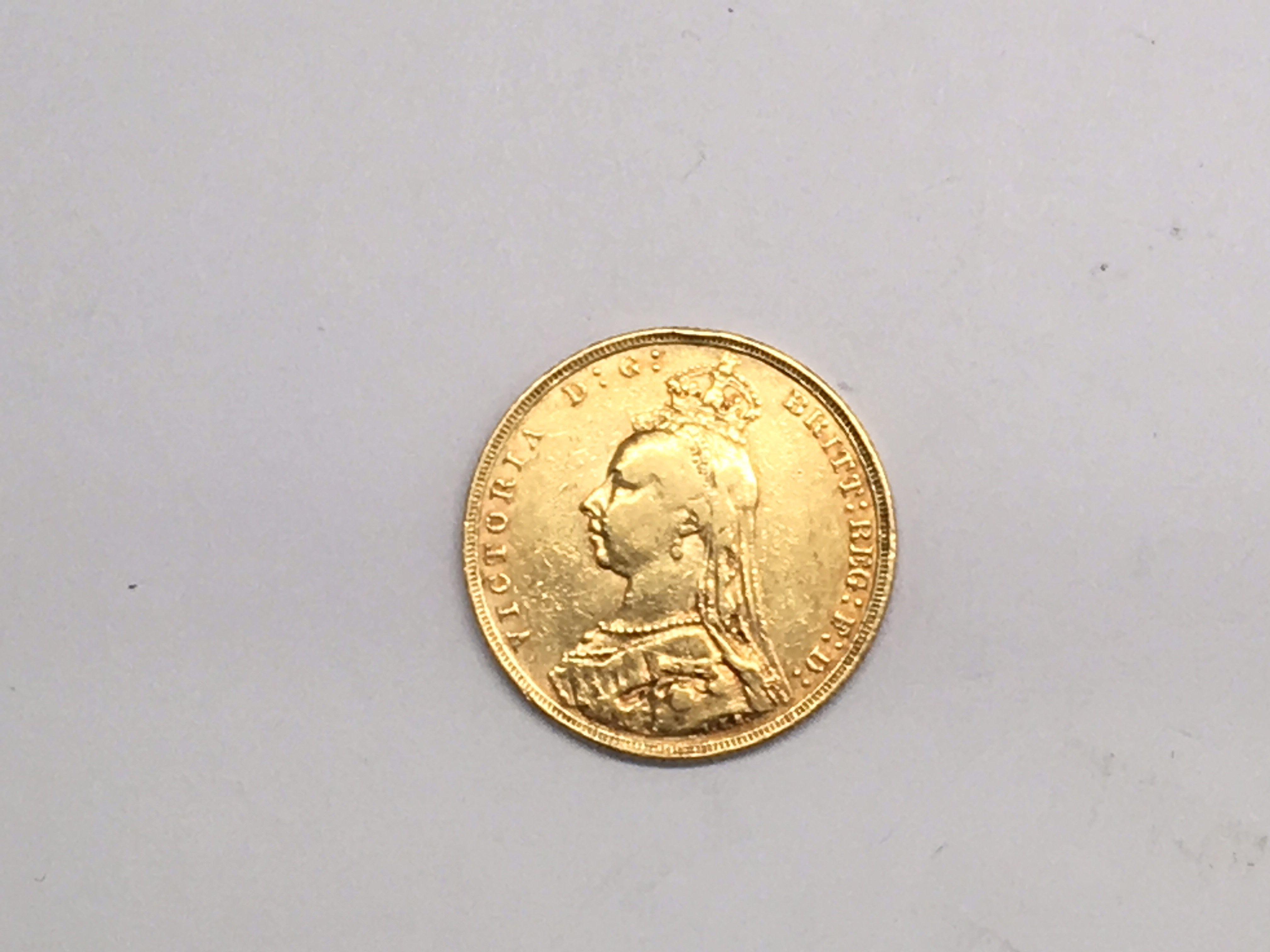 A Victorian 1891 sovereign