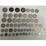 A collection of Victorian and George V coins inclu