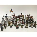A collection of various metal figures