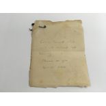 A WW1 letter given to people who have yet to enlist saying "for a coward who will not defend his