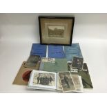 A collection of WW2memorabilia to include various handbooks and guides, a photo of the Essex