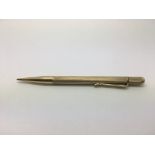 A 9ct gold cased pen, approx 21.7g.