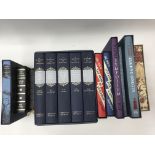 A large collection of Folio Society hardback books