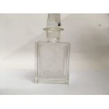 A Lalique perfume bottle of Art Deco style 11cm