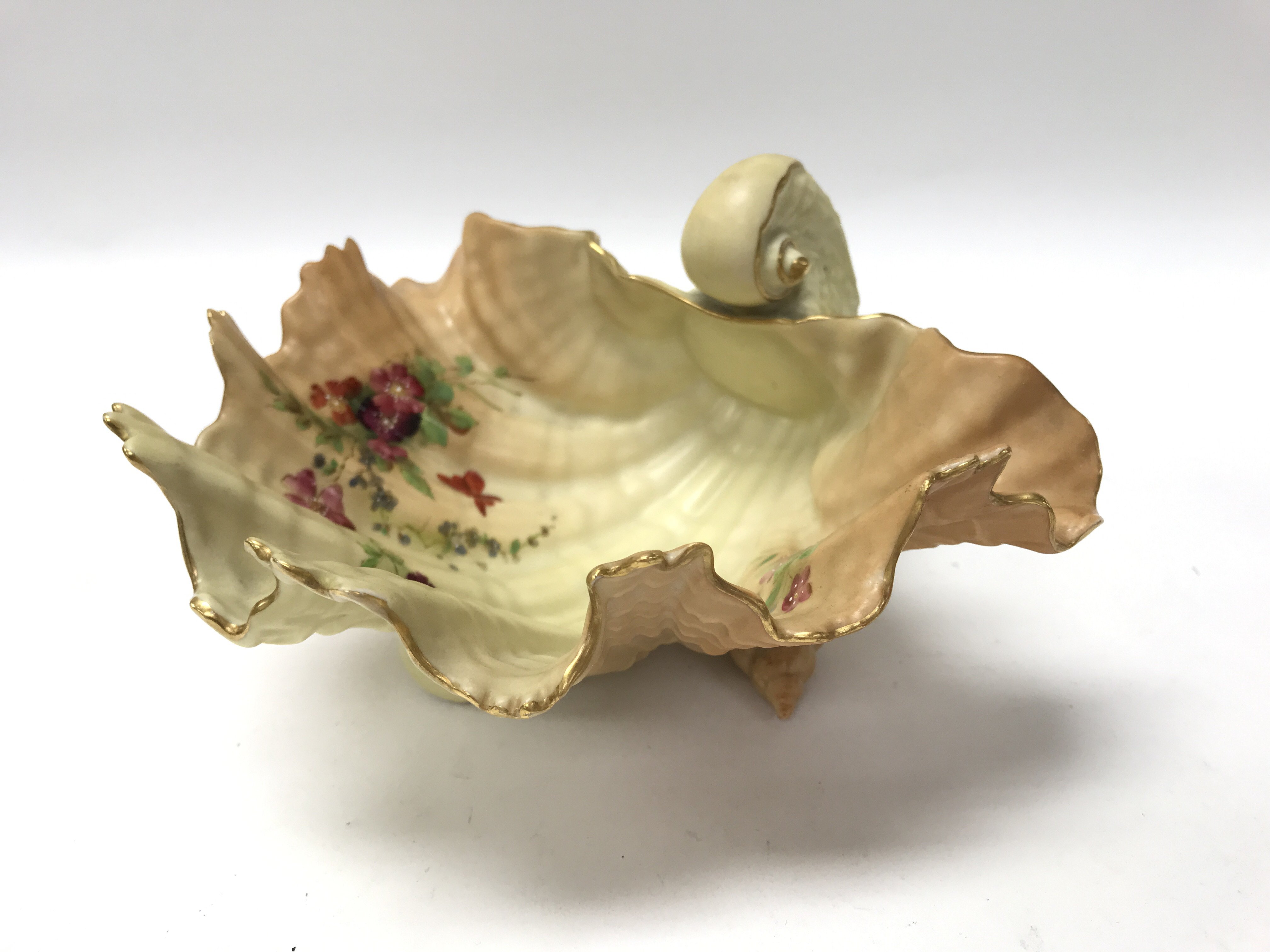 A Worcester shell dish.