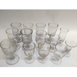 A group of Victorian pub glasses