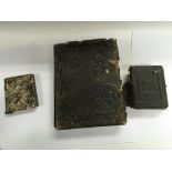 Three Victorian photo albums containing portrait s