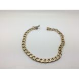 A 9ct gold link bracelet weighing approximately 20