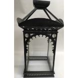 A large hall lantern with ornate metal mount.Appro