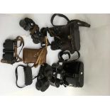 Five pairs of Carl Zeiss binoculars