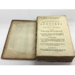 A 1734 Mathematical Lectures book by Isaac Barrow.