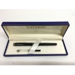 A boxed Waterman Ideal fountain pen with 18ct gold