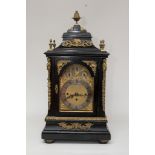 A fine quality, large Victorian bracket clock of e