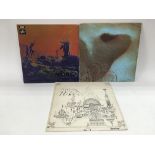 Three Pink Floyd LPs including 'Meddle', 'Soundtra