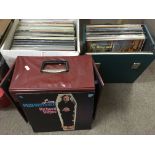 Three boxes of various LPs including some soundtracks.