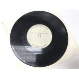 A rare 1970 one sided 7" acetate of 'The Beatles'