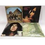 Four Yoko Ono LPs including 'Plastic Ono Band', 'F