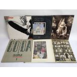 Six Led Zeppelin LPs comprising ‘Presence’, ‘Physi