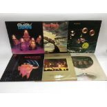 Five Deep Purple LPs including 'Made In Japan', 'C