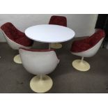 An original Erzeugnis Lusch dining table and four