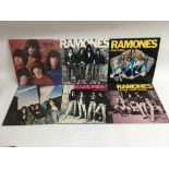 Five LPs and a 12 inch single by The Ramones inclu