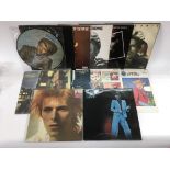 A collection of twelve David Bowie LPs and 12 inch