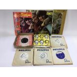 Two Monkees albums and a Monkees music book plus v