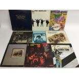 A record box containing approx 30 LPs by various a