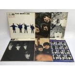 Six Beatles LPs including a first UK mono pressing of 'With The Beatles' having Jobete credit on '