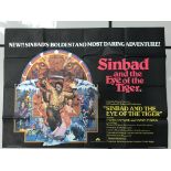 An original 1977 UK quad poster for 'Sinbad & The