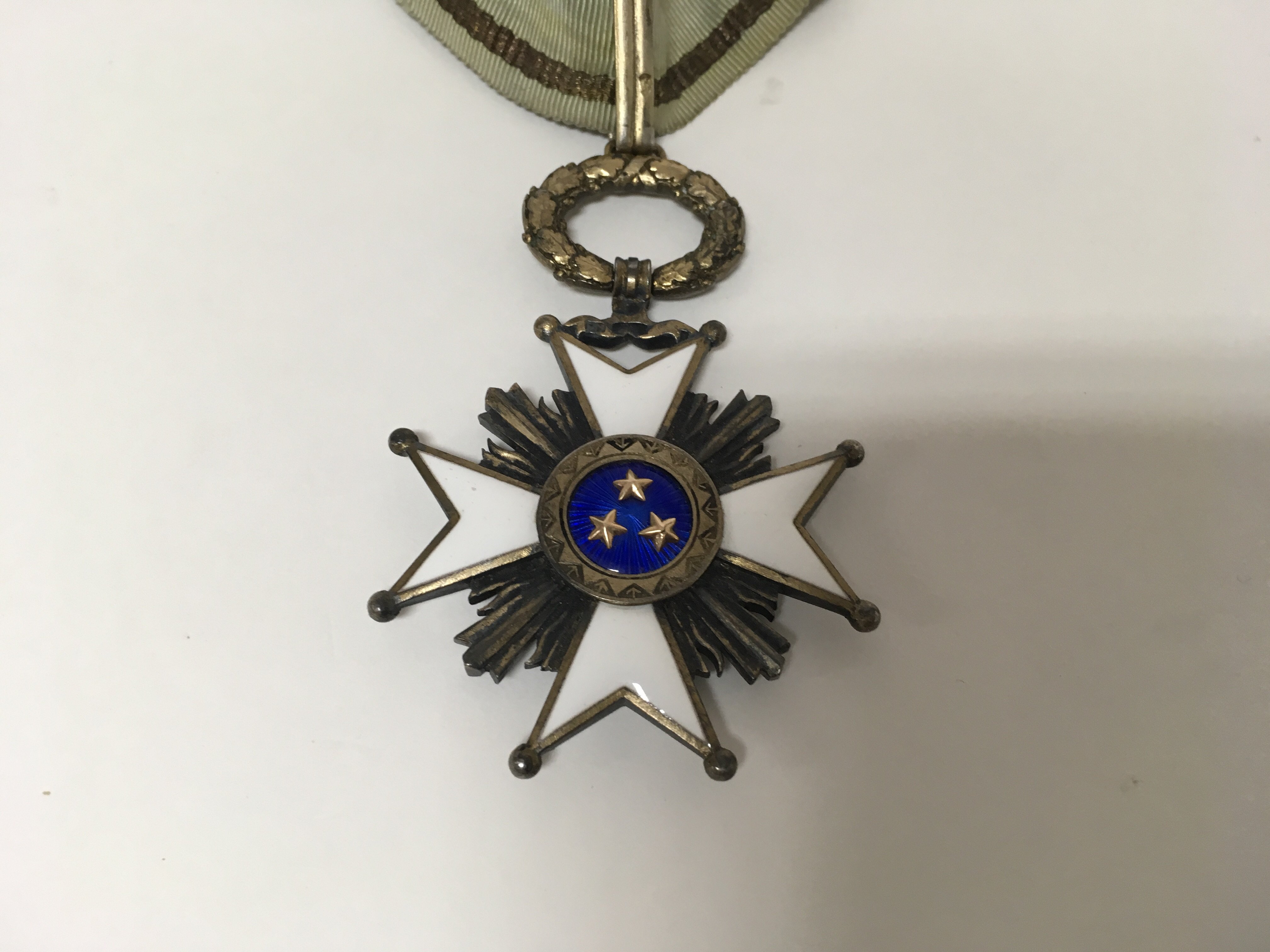 A 1918 WW1 Latvian order of the three stars medal